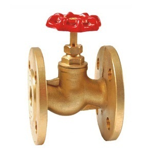 J41W brass flange shut-off valve